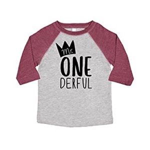 Mr. ONEderful 3/4 Sleeve Shirt🎂👑